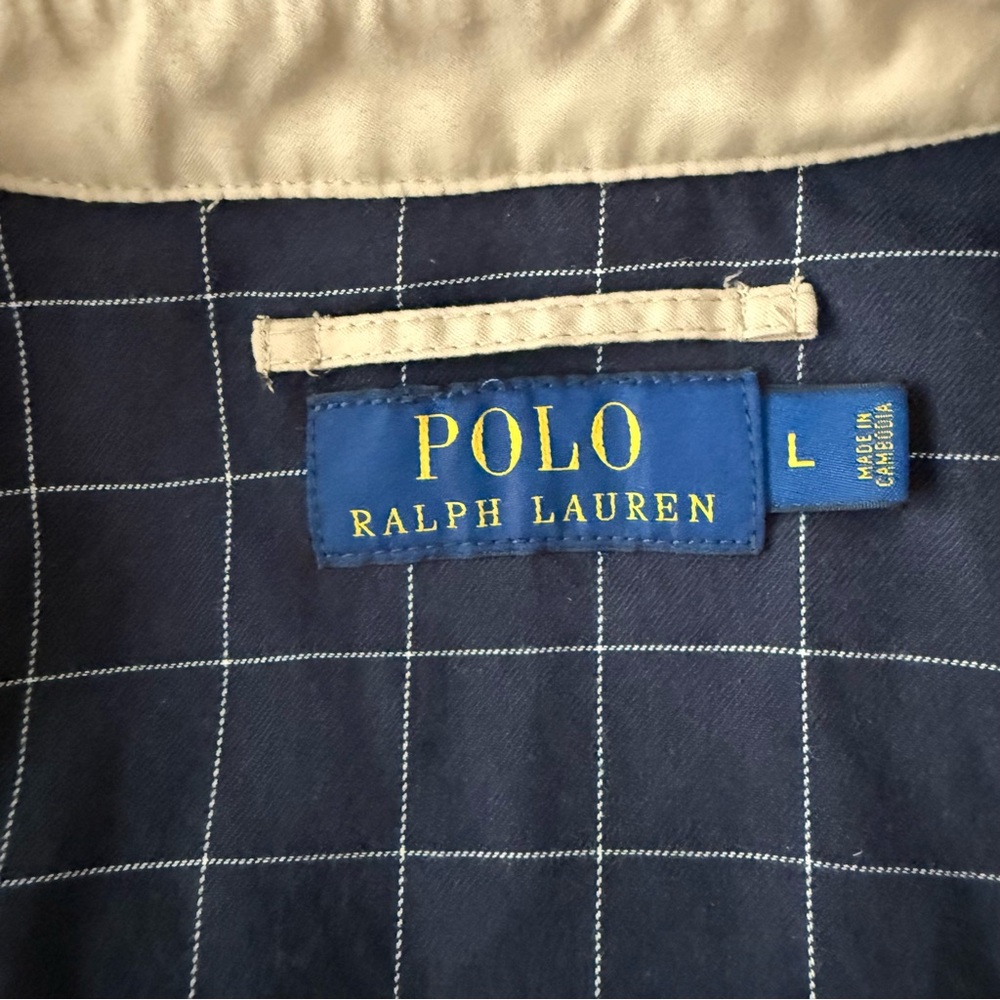 EUC Polo Ralph Lauren Khaki Harrington Bi - Swing Jacket - Picture 3 of 7